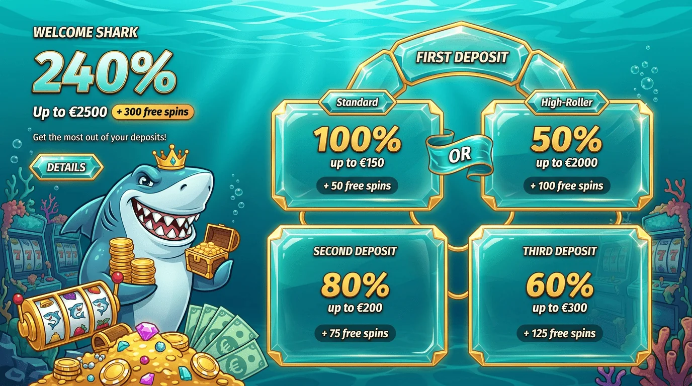 Winshark Deutschland Online Casino gratis Bonus Geschenk
