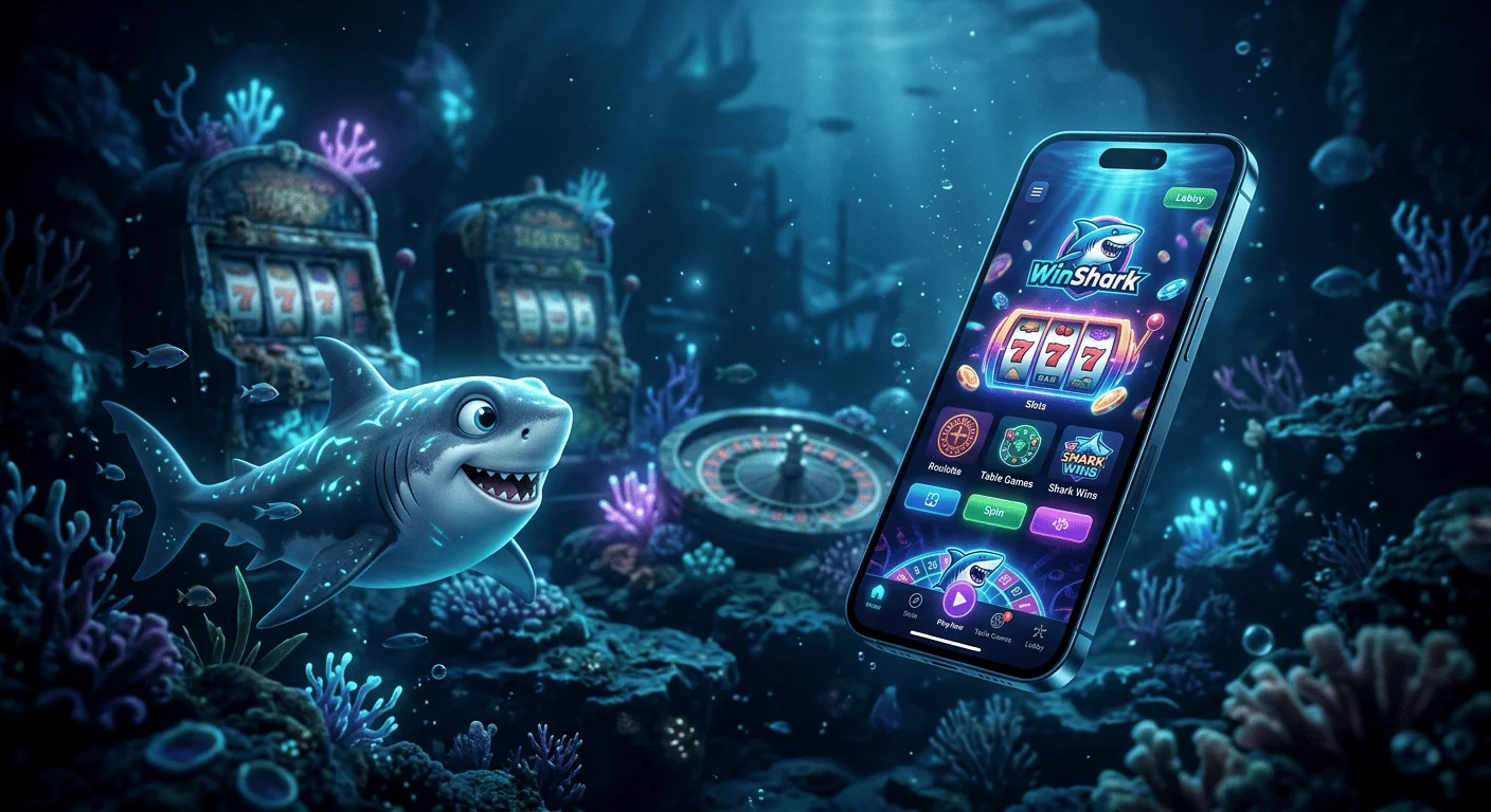 Winshark Deutschland Online Casino App auf Smartphone